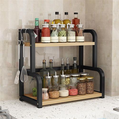 Kitchen Storage Rack for Condiments and Bottles