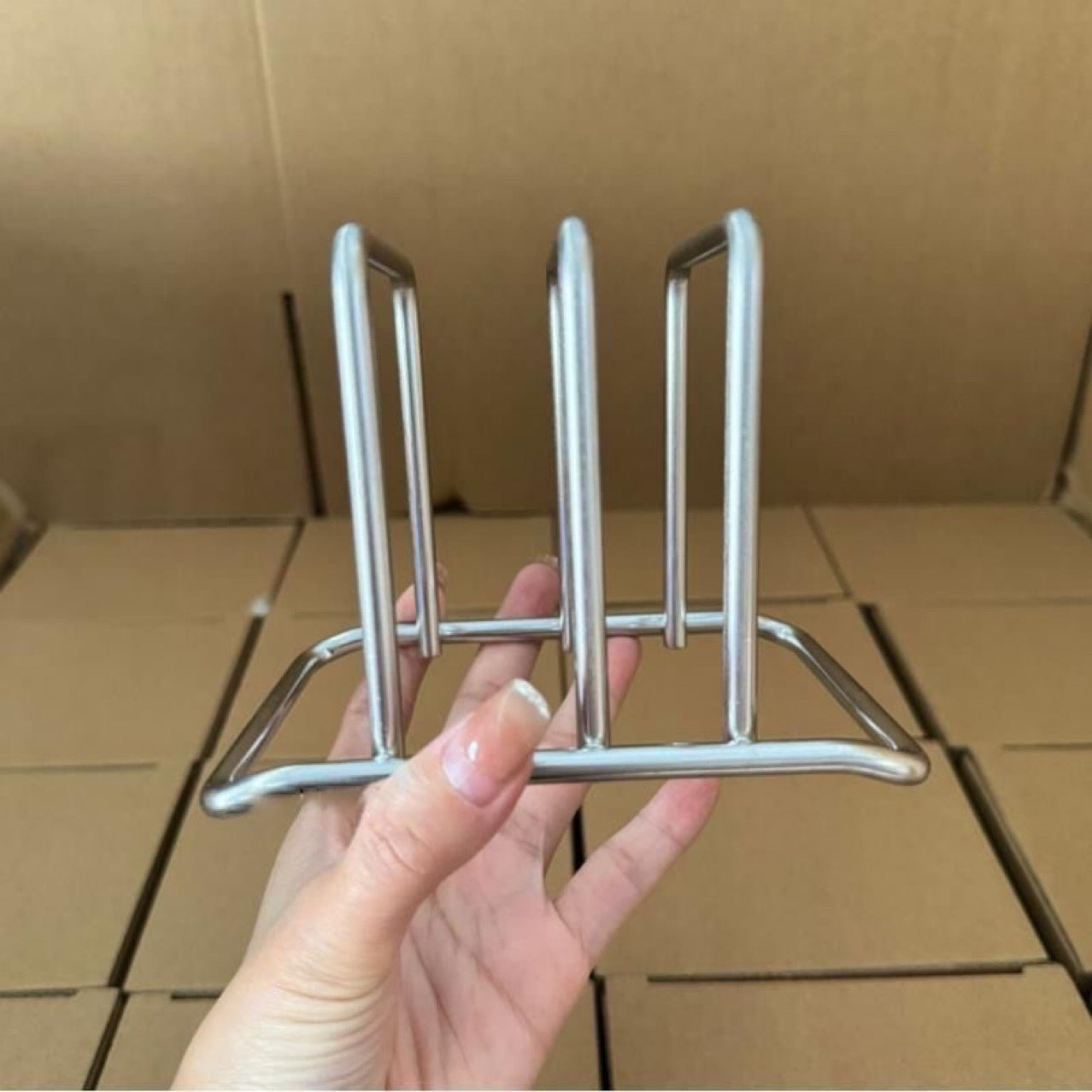 Kitchen Storage Rack for Cutting Boards and Pot Lids