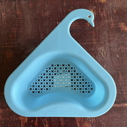 Kitchen Swan Drain Basket Sink Triangle Drain Basket Faucet Storage Rack Sink Sink Drain Storage Rack