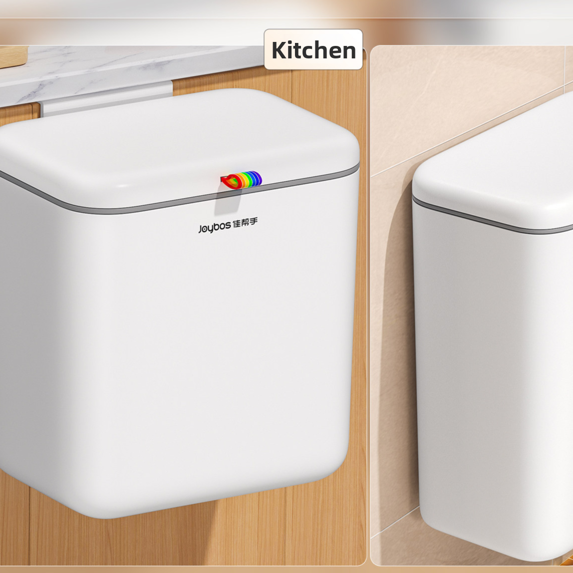 Kitchen trash can hanging