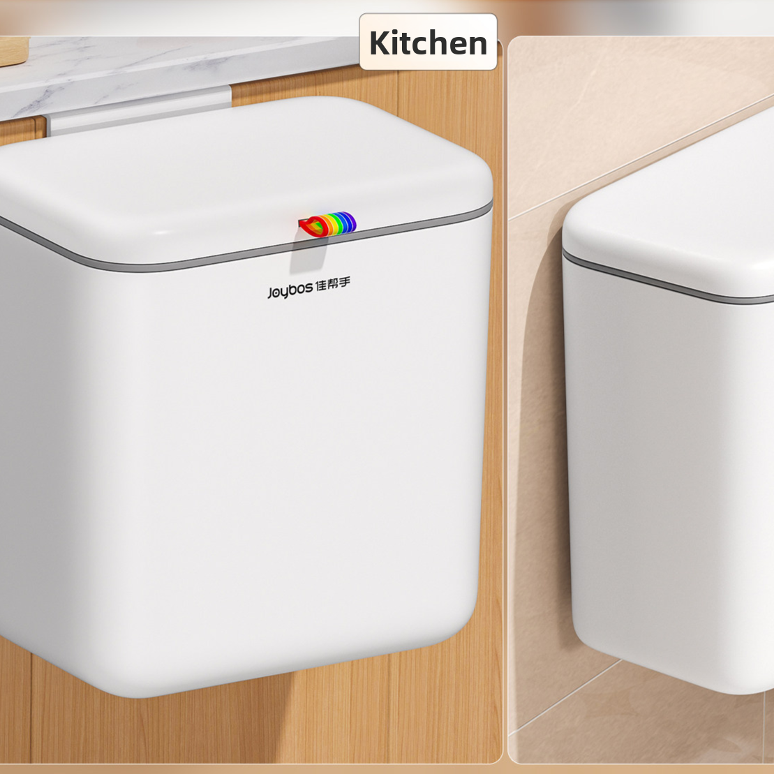 Kitchen trash can hanging