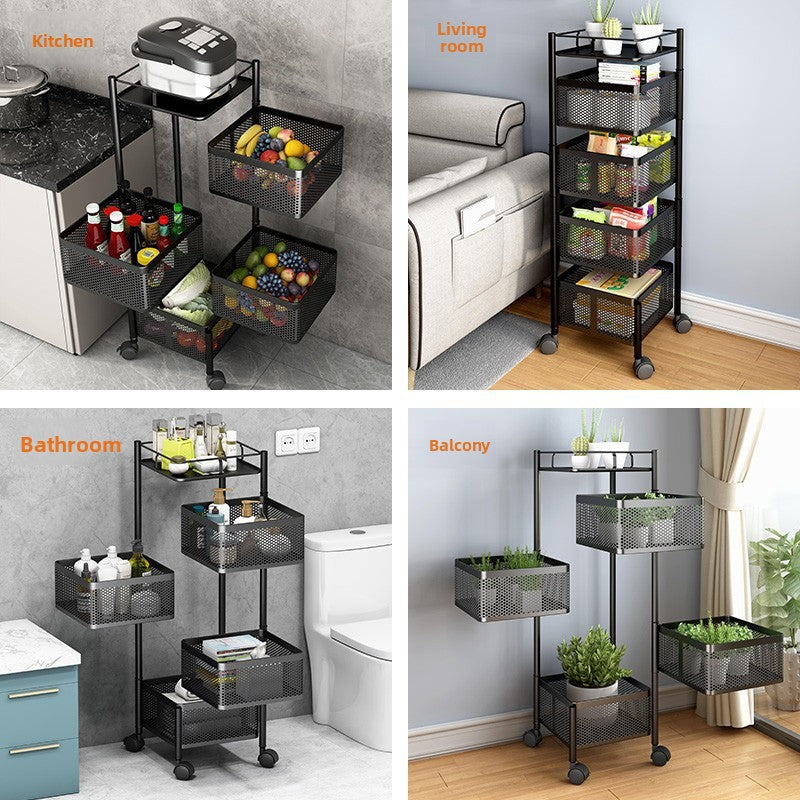 Kitchen vegetable storage rack