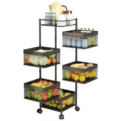 Kitchen vegetable storage rack