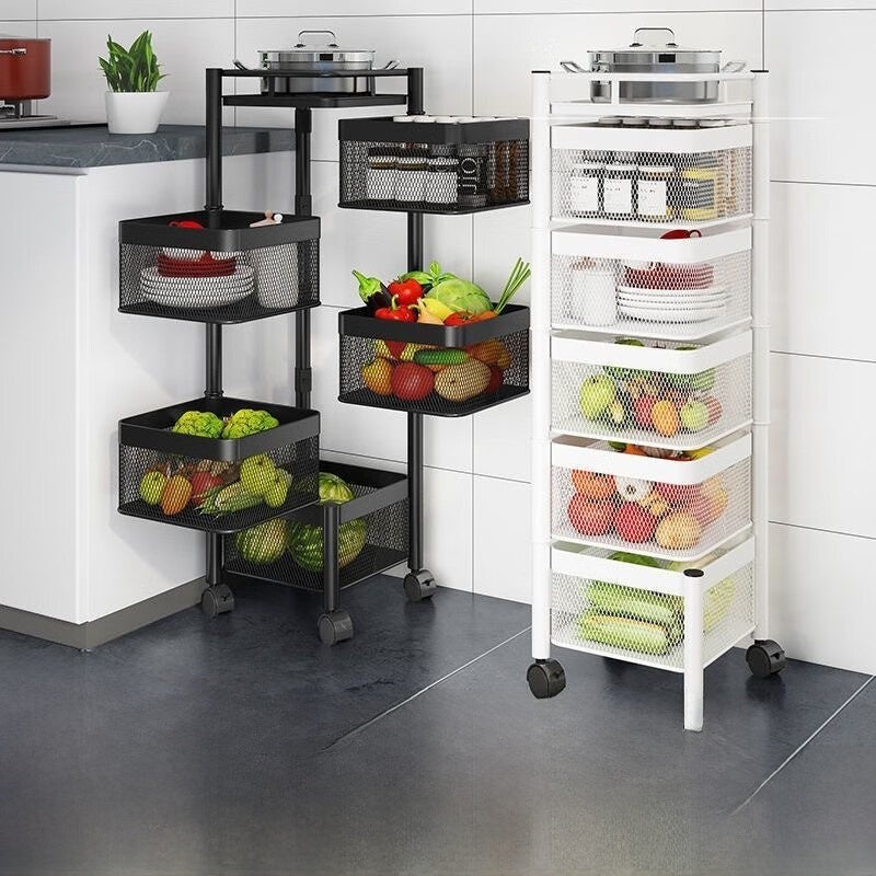 Kitchen vegetable storage rack