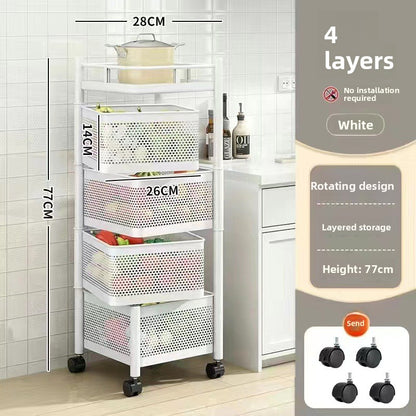Kitchen vegetable storage rack