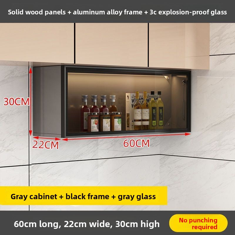 Kitchen Wall-Mounted Spice Storage Cabinet