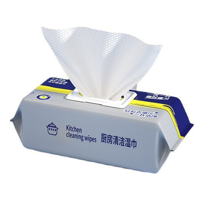 Kitchen wipes oil removing and decontamination
