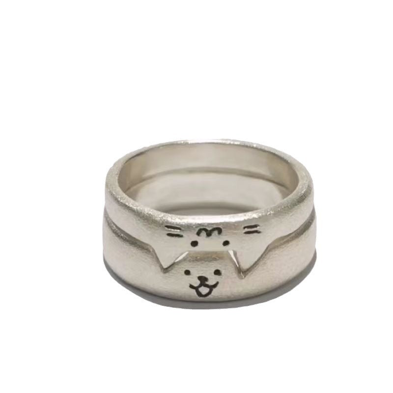 Kitten Couple Rings