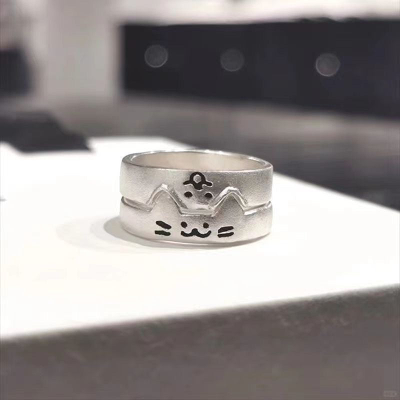 Kitten Couple Rings