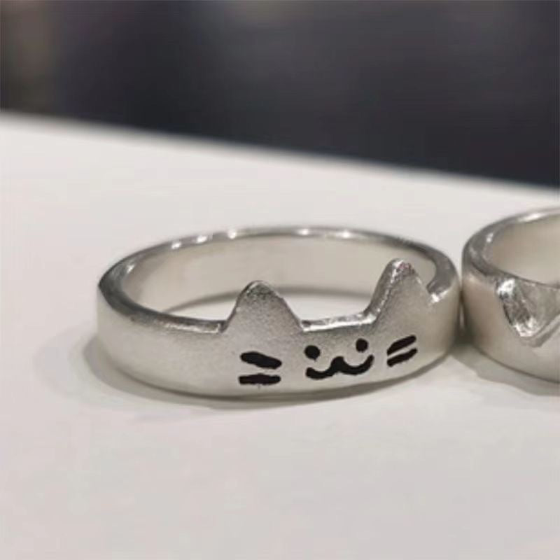 Kitten Couple Rings