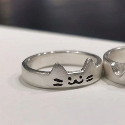 Kitten Couple Rings