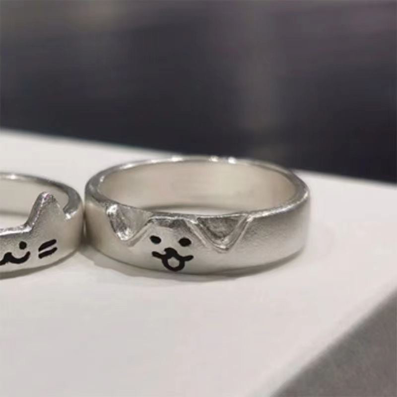 Kitten Couple Rings