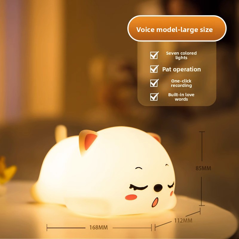 Kitten Silicone Night Light