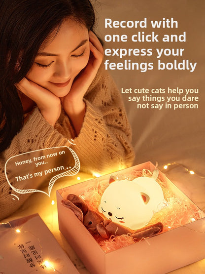 Kitten Silicone Night Light