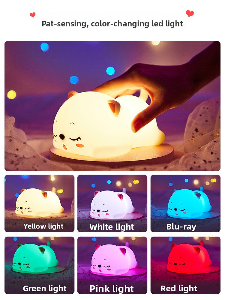 Kitten Silicone Night Light