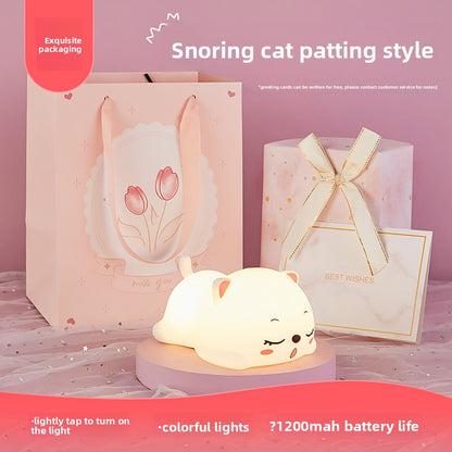 Kitten Silicone Night Light