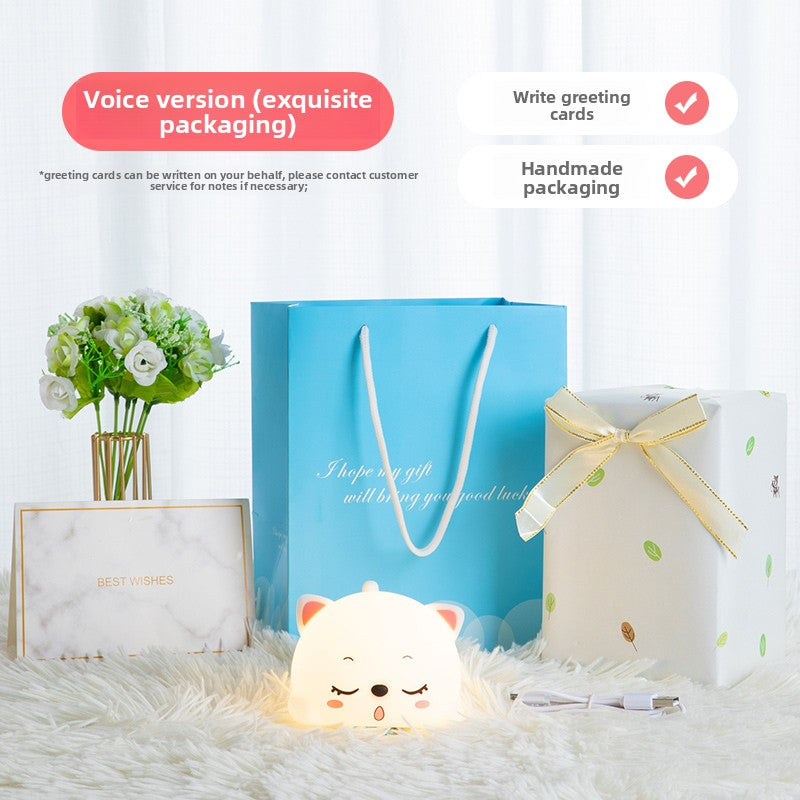 Kitten Silicone Night Light
