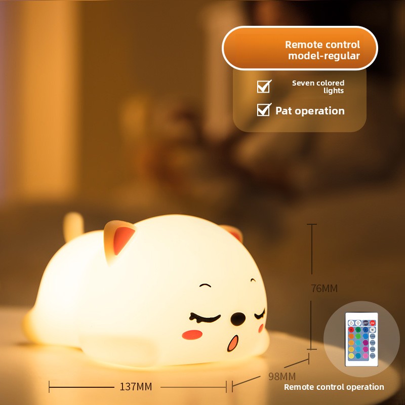 Kitten Silicone Night Light