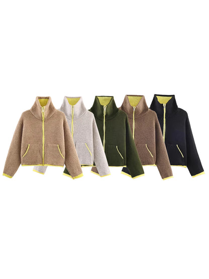 Knit Bomber Jacket
