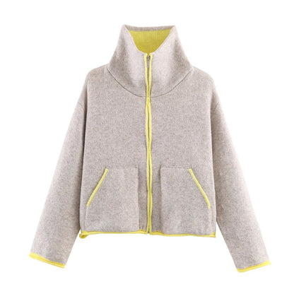 Knit Bomber Jacket
