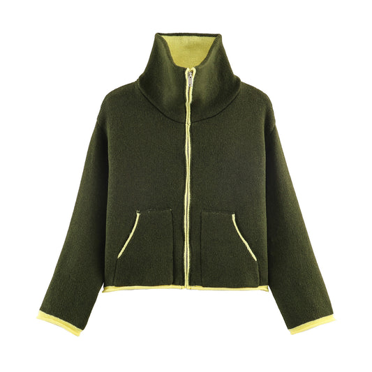 Knit Bomber Jacket