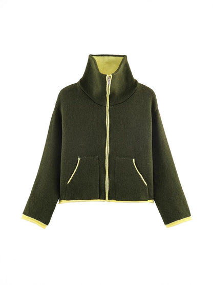Knit Bomber Jacket