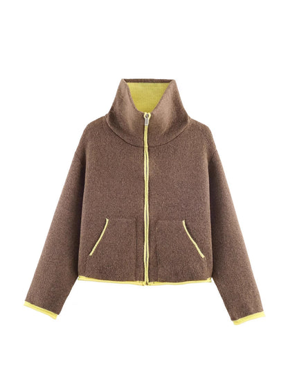 Knit Bomber Jacket
