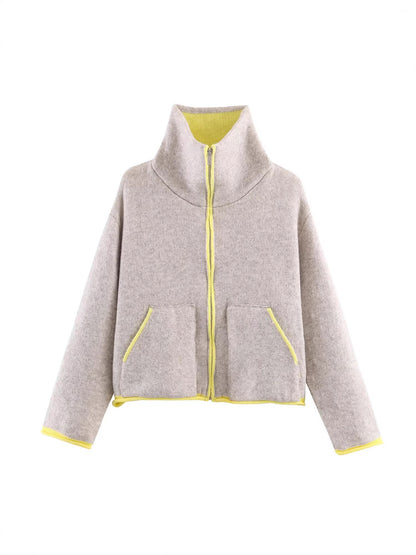 Knit Bomber Jacket