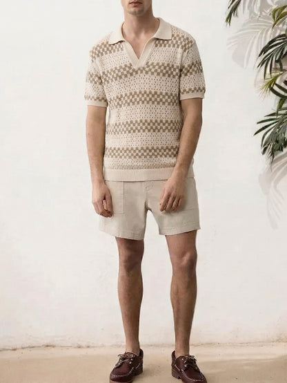 Knit Casual Polo Shirt
