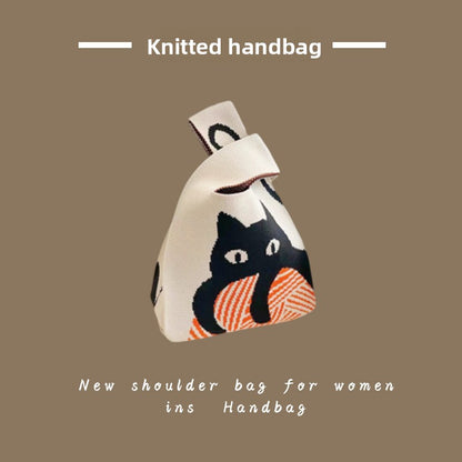 knit handbag