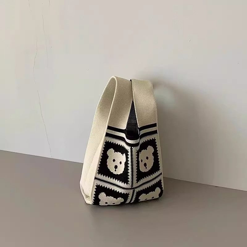 knit handbag