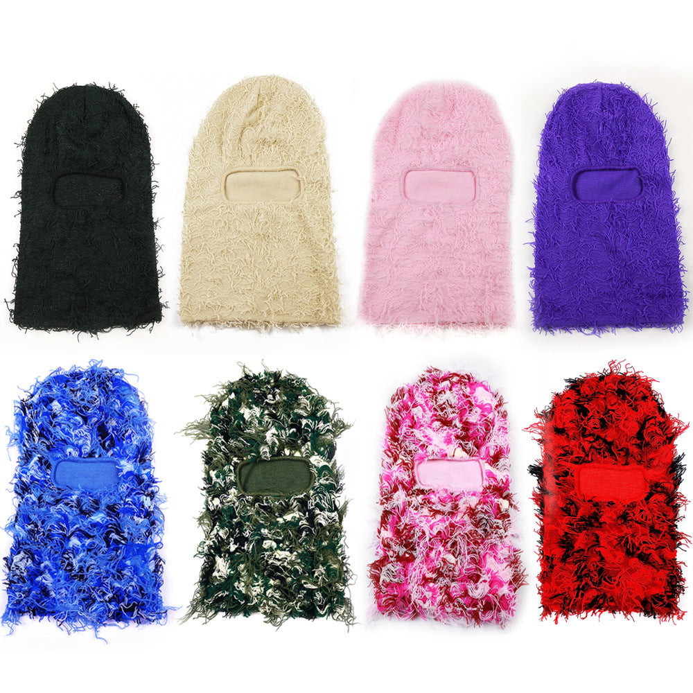 Knitted Acrylic Balaclava Winter Hat