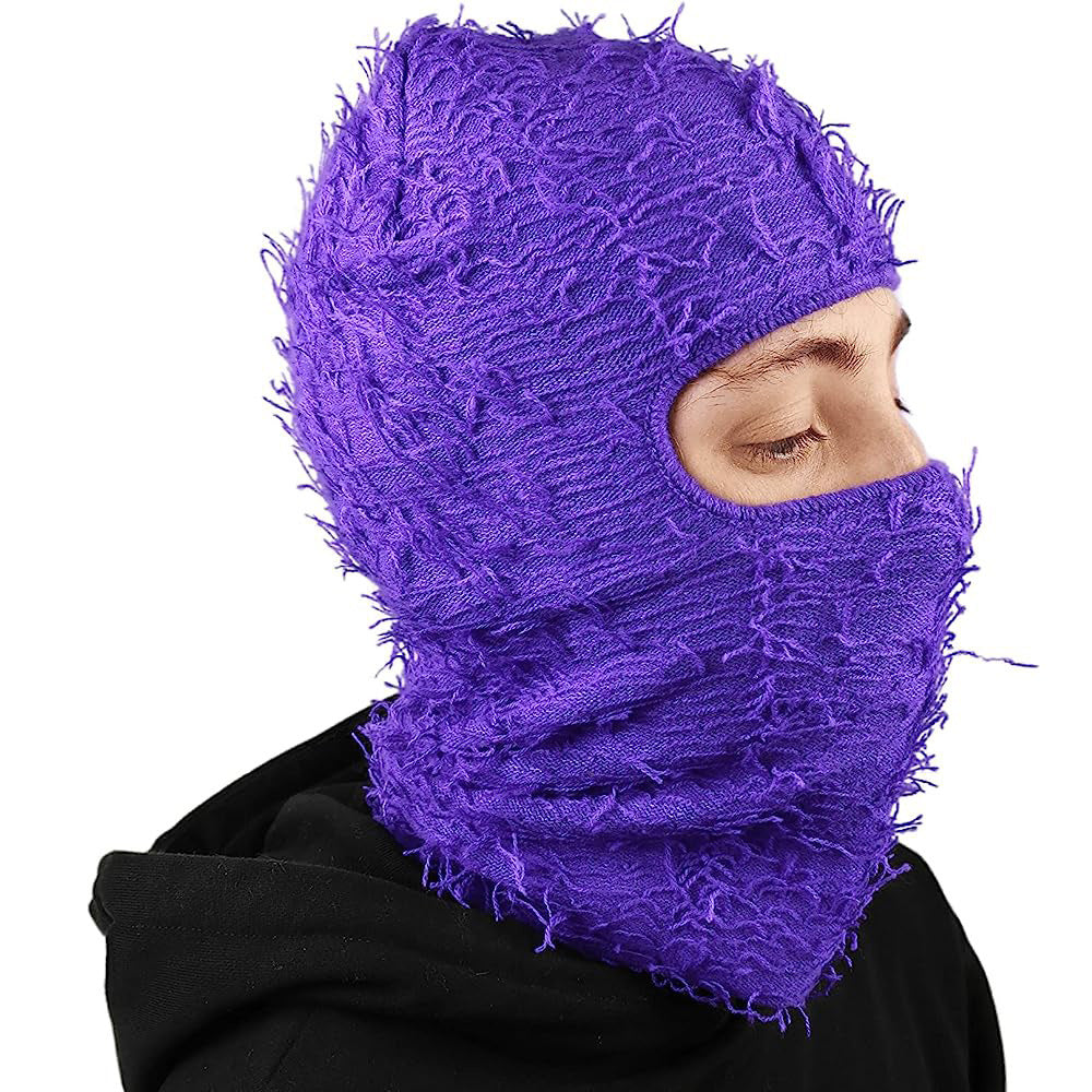Knitted Acrylic Balaclava Winter Hat
