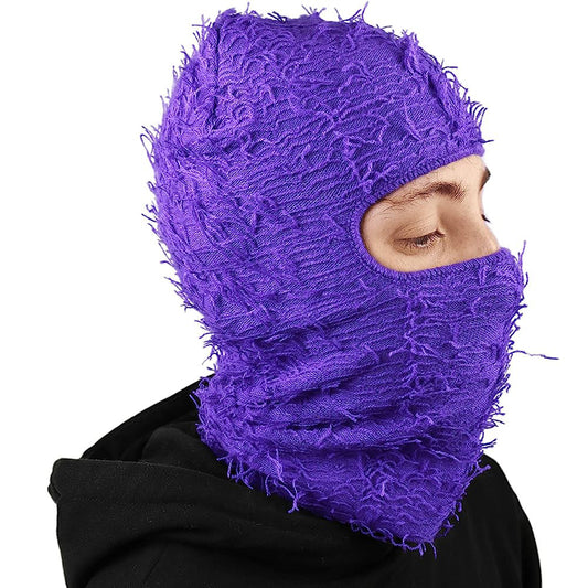 Knitted Acrylic Balaclava Winter Hat