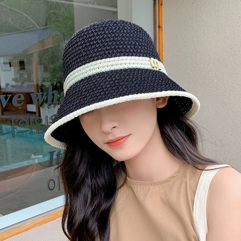 Knitted Breathable Sun Bucket Hat