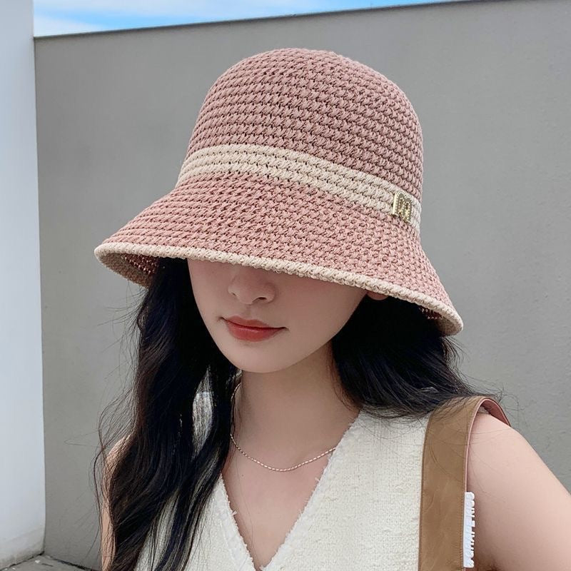 Knitted Breathable Sun Bucket Hat