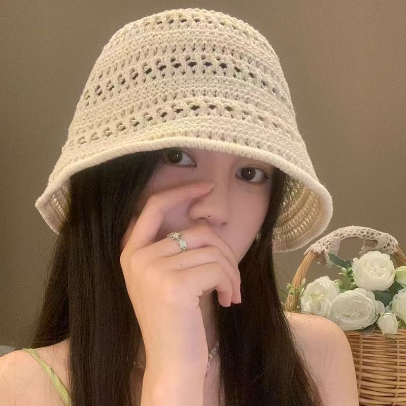 Knitted Breathable Sun Bucket Hat