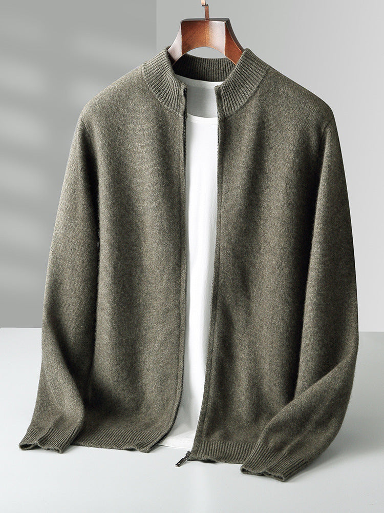 Knitted cashmere cardigan