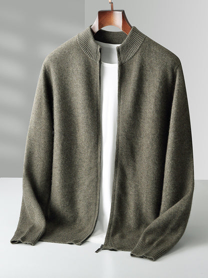 Knitted cashmere cardigan