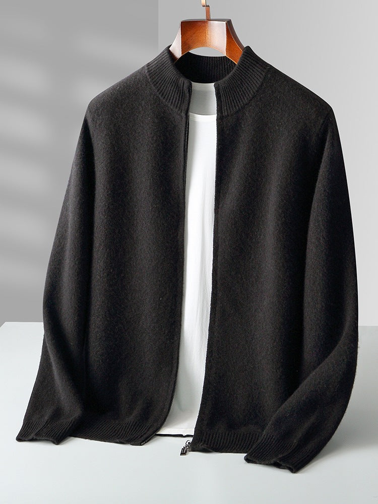 Knitted cashmere cardigan