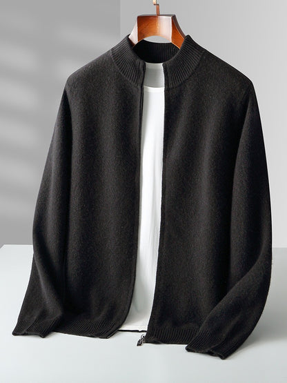 Knitted cashmere cardigan