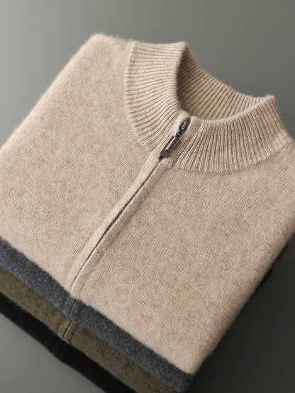 Knitted cashmere cardigan
