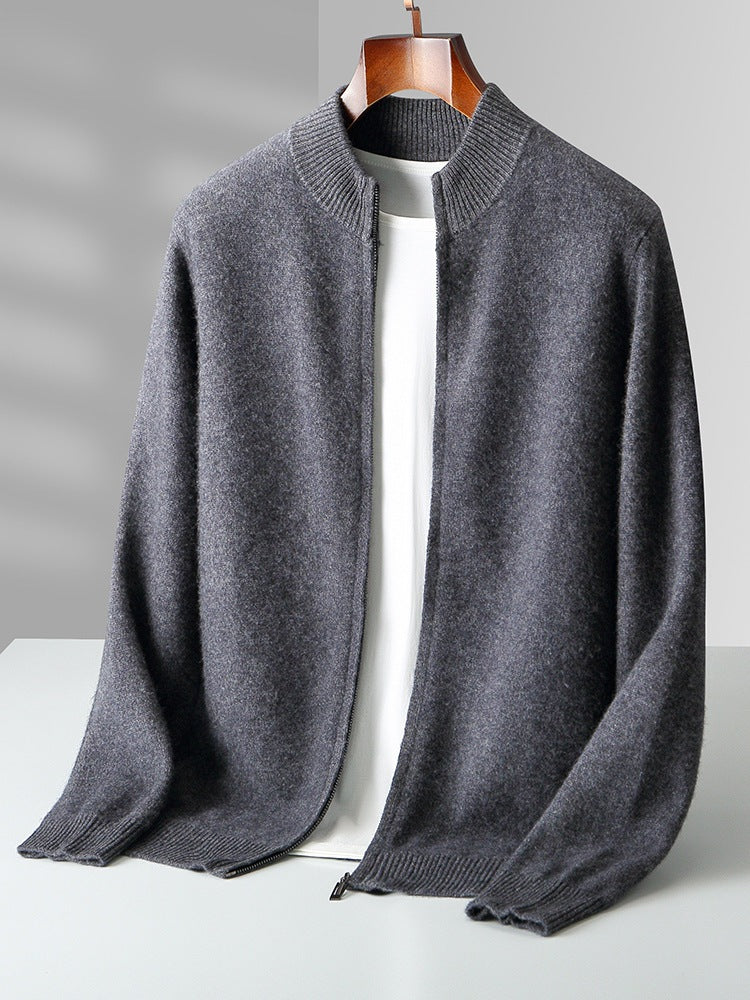 Knitted cashmere cardigan