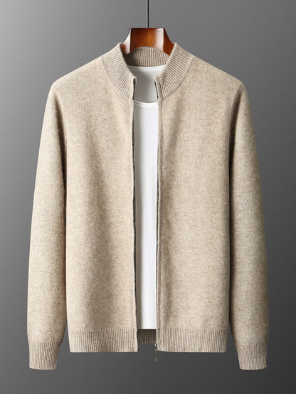 Knitted cashmere cardigan
