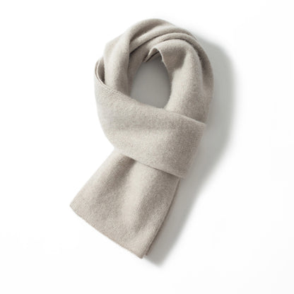 Knitted cashmere scarf