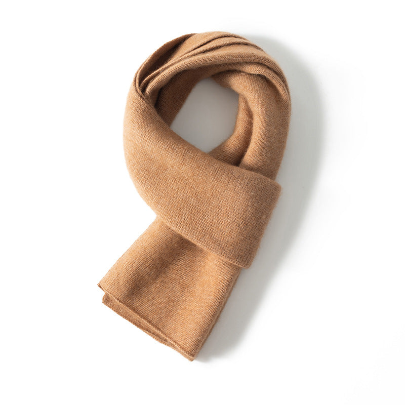 Knitted cashmere scarf