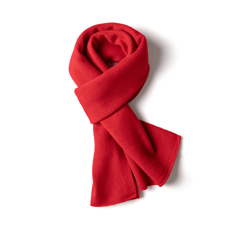 Knitted cashmere scarf