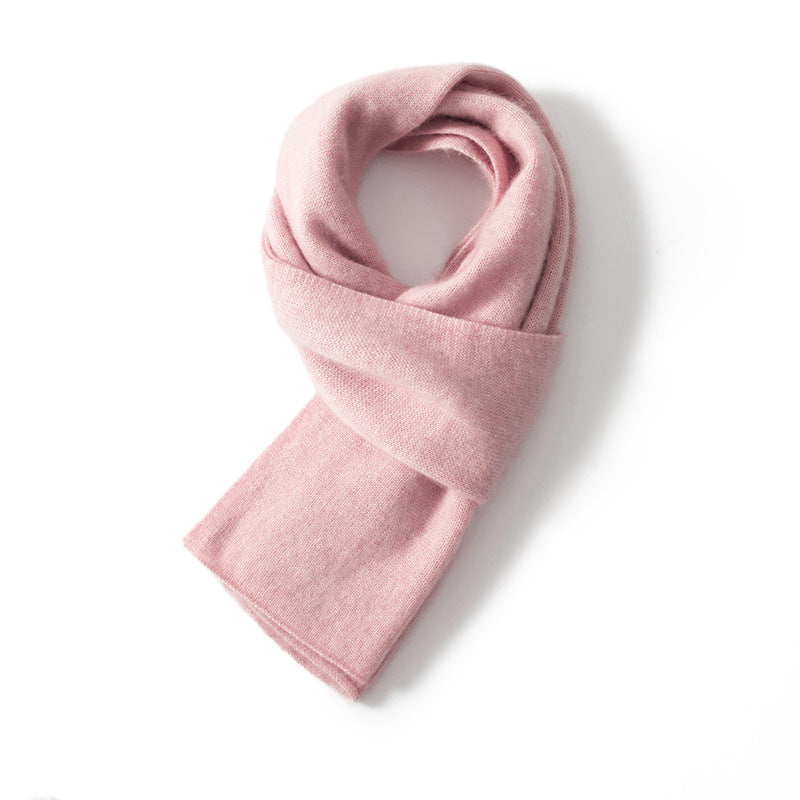 Knitted cashmere scarf