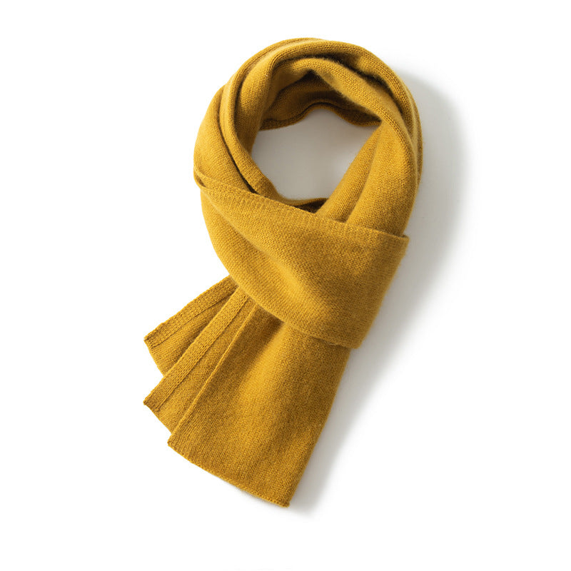 Knitted cashmere scarf