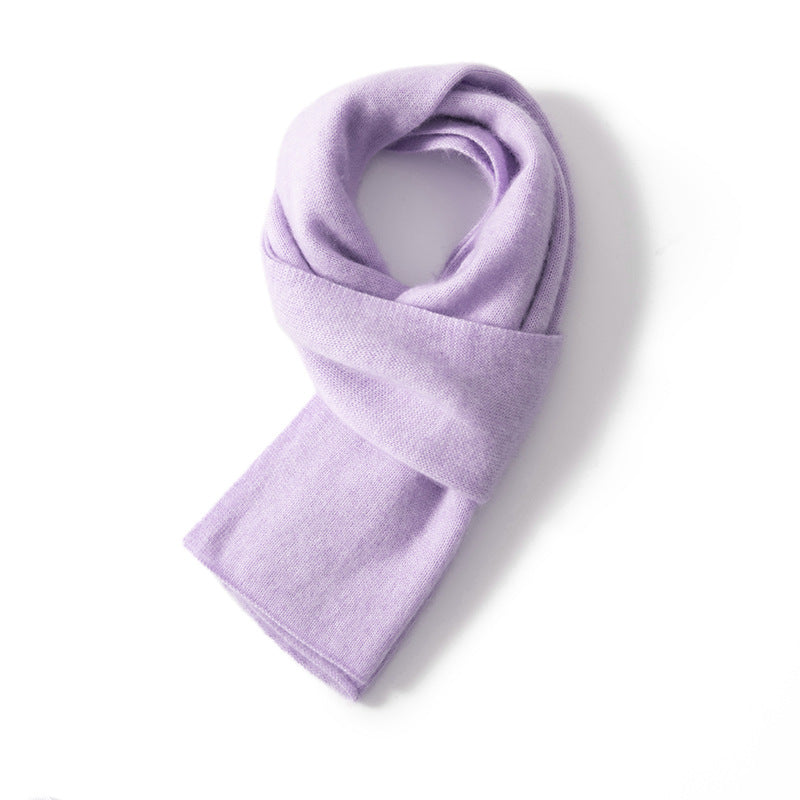 Knitted cashmere scarf